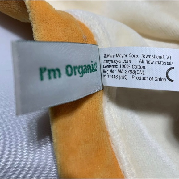 Monkey Lovey Baby Security Blanket Organic 15”x15” - Picture 9 of 12